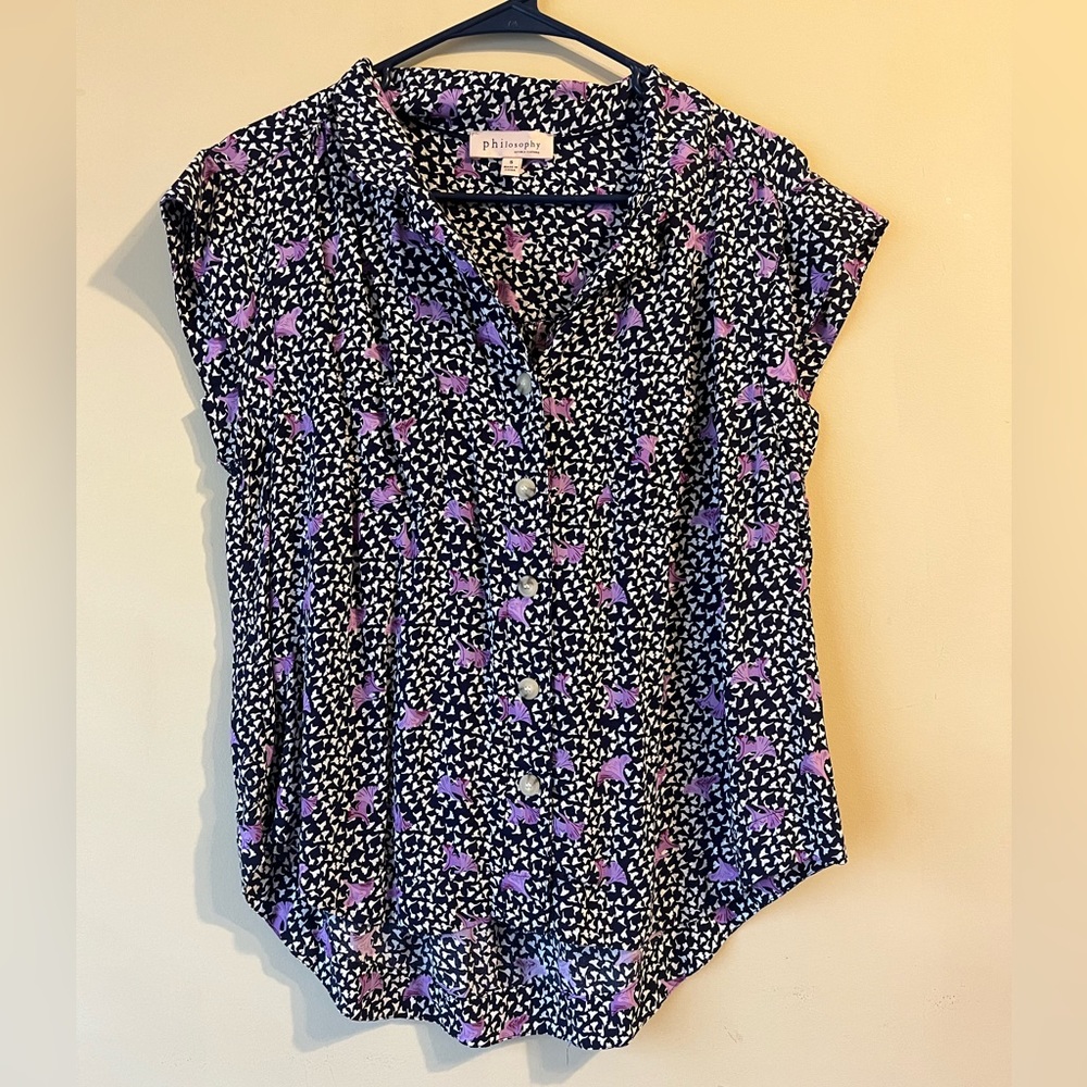 Philosophy button-down blouse